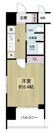 グランカーサ梅田北の間取り
