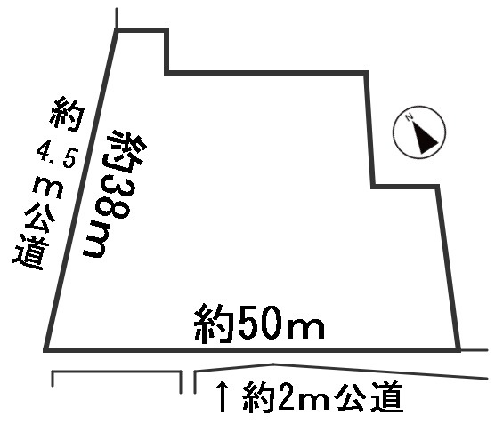 ６５７４１　関市側島土地の区画図