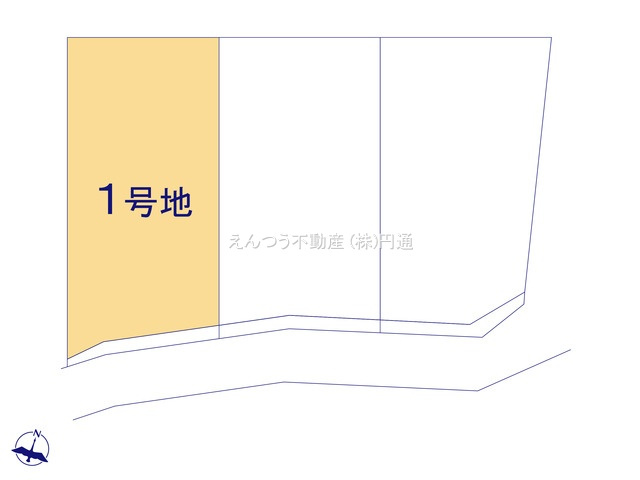 城屋敷2期の区画図