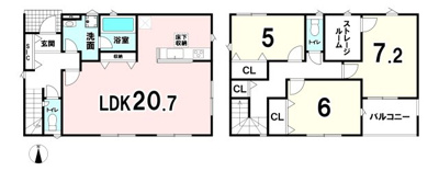 【外観】 | 【20万円ｷｬｯｼｭﾊﾞｯｸ対象物件】クレーデルガーデン川西町結崎第18 全3棟 3号棟 | 施工例写真