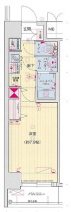 大阪市西区九条南３丁目の賃貸マンションの間取り