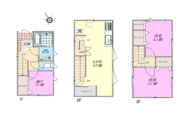 ふじみ野市大井武蔵野の中古一戸建