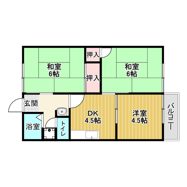 広川ハイツの間取り