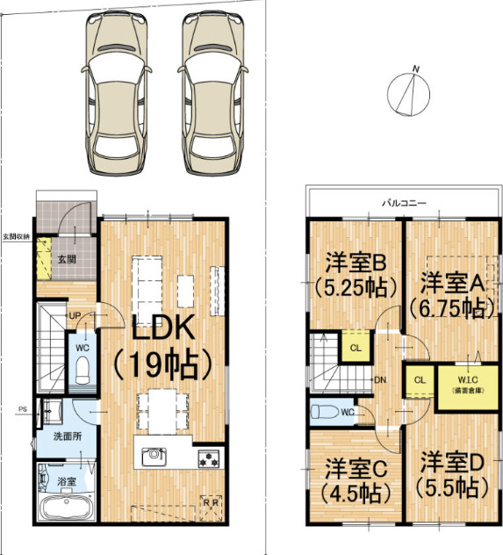 【間取り】 | K41288-3期1号地柊野