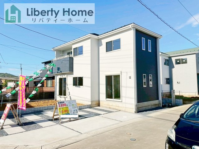 土浦市板谷4丁目25-P1　新築戸建　1号棟の外観