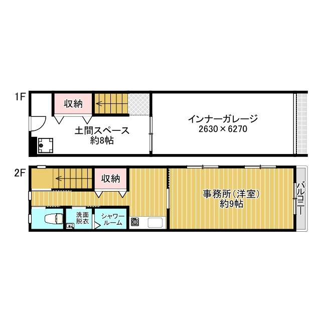 アペルガレージハウスの間取り