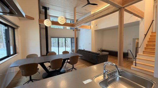 南軽井沢 新築戸建 スキップフロアの映える家の完成予想図