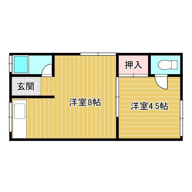 共栄ハイツの間取り