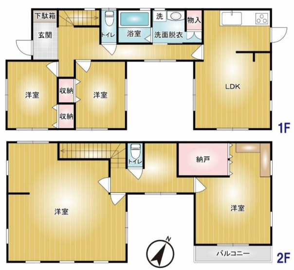 【間取り】 | 前橋市上佐鳥町　中古住宅