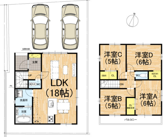 【間取り】 | K41297-3期10号地柊野
