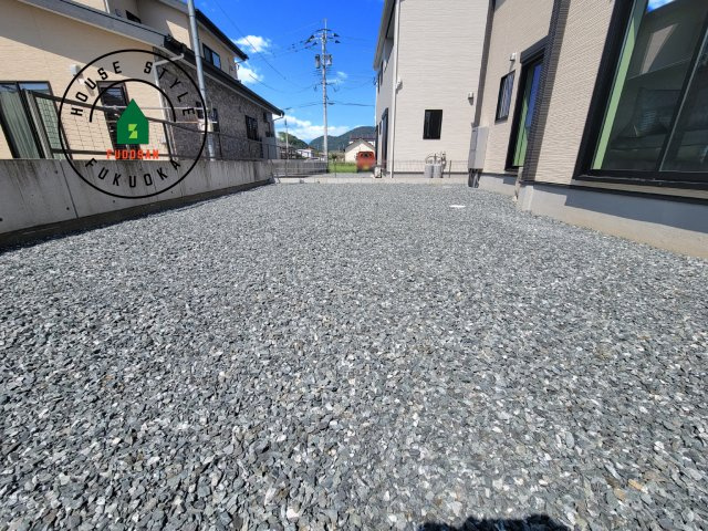 福岡市西区今津第10-3棟（2号棟）の庭|お庭で自由な時間を過ごせます。