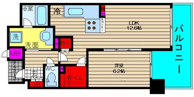 【間取り】 | プレサンスロジェ難波GRANDWEST