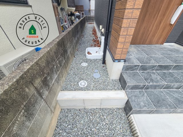 福岡市早良区有田5丁目第1-3棟(1号棟)の庭|お庭で自由な時間を過ごせます。