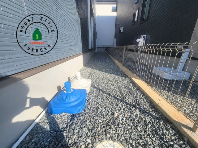 福岡市南区大平寺2丁目第4-3棟（1号棟）の庭|お庭で自由な時間を過ごせます。