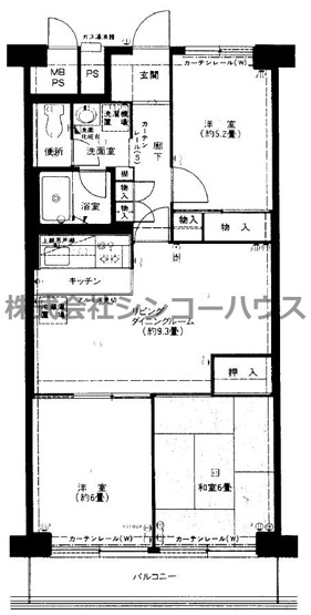 【間取り】 | 岩槻スカイハイツ | 3LDKのファミリータイプです。