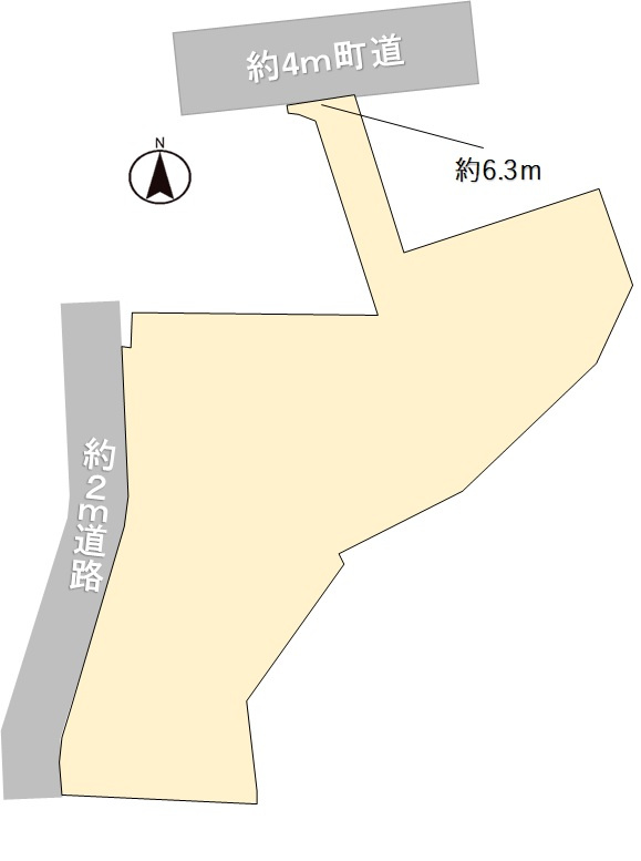 永平寺町光明寺　売地の土地図