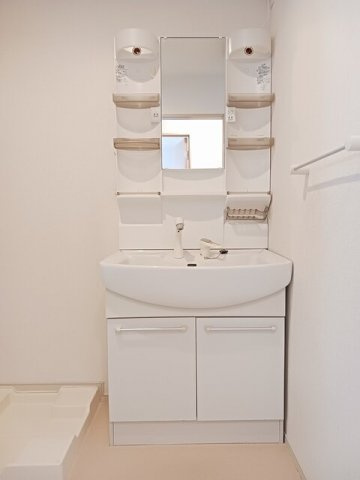 シャン・ドゥ・ムジカＢの洗面所|忙しい朝には欠かせない洗面所です