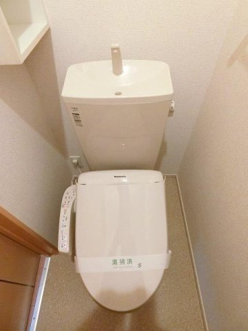 ルピナス・グリーン　Ｂのトイレ|コンパクトで使いやすいトイレです