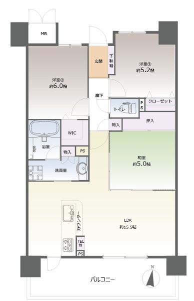 【間取り】 | サンパーク兵庫北☆仲介手数料無料☆