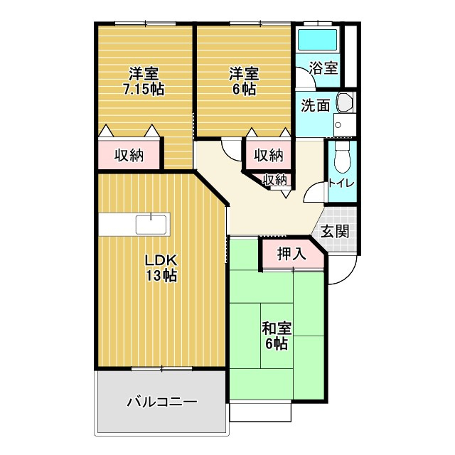 フォレスト壱番館の間取り
