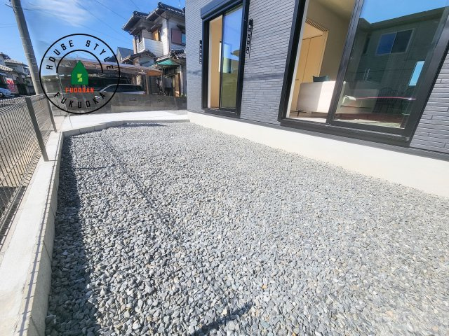 糟屋郡宇美町平和2丁目第4-1棟（1号棟）の庭|お庭で自由な時間を過ごせます。