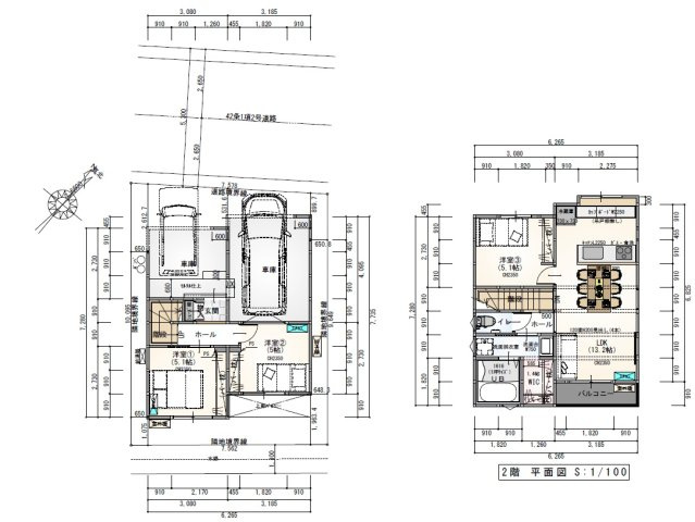 薊野北町2丁目　建築条件付き　売土地の参考プラン|建物プラン例　建物面積　88.32㎡