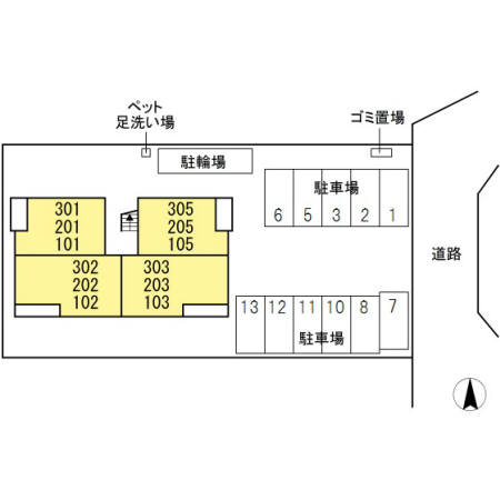 シャルルボアの区画図