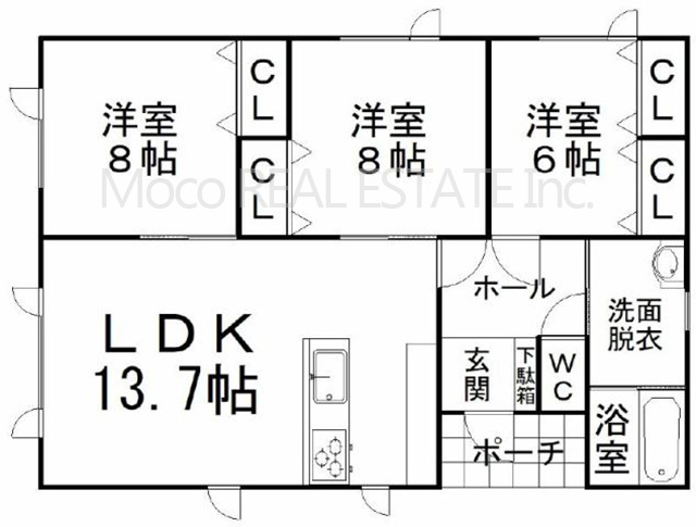 【間取り】 | 北見市北央町新築住宅