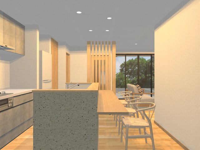 神田　建築条件付き　売土地の完成予想図|建物プラン例　建物面積86.94㎡