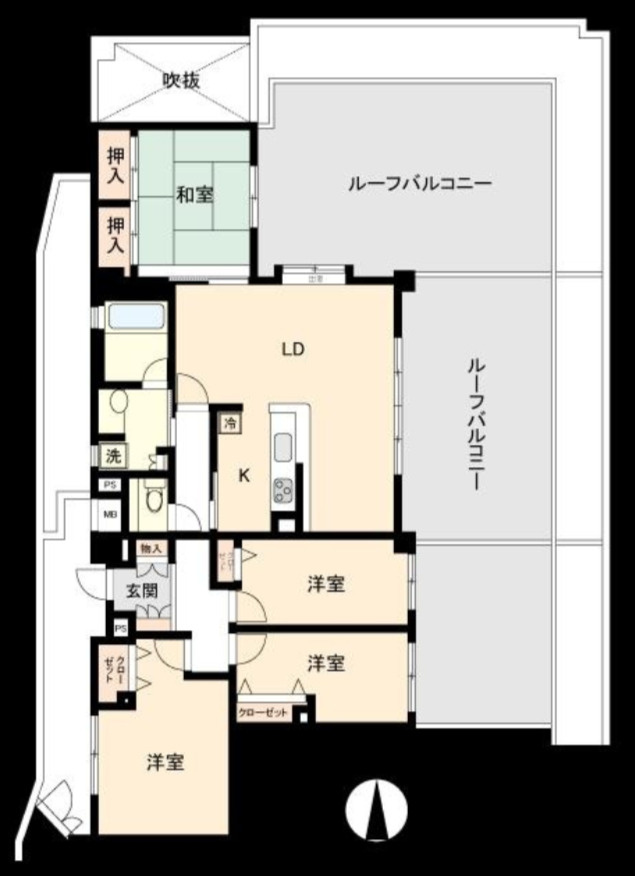 コスモヒルズ永田山王台【仲介手数料無料】の間取り