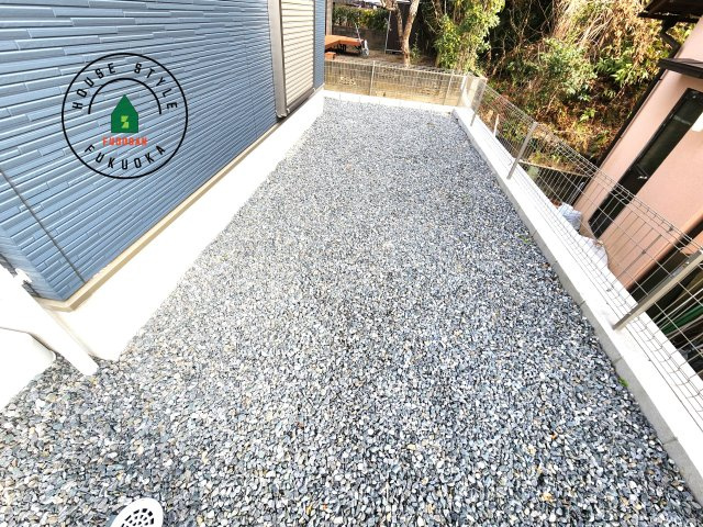 大野城市牛頸3丁目第1-2棟（1号棟）の庭|お庭で自由な時間を過ごせます。