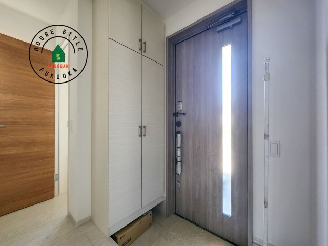 大野城市牛頸3丁目第1-2棟（1号棟）の防犯設備|二重ロックでしっかり防犯対策ができます。