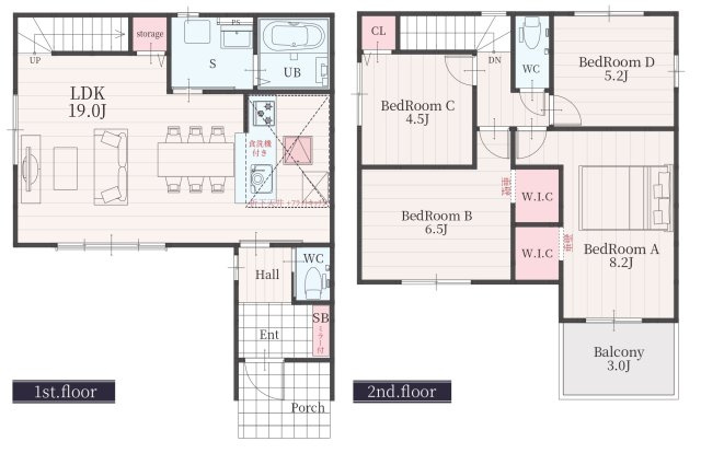 Terrechez　瑞穂区白砂町1期2号棟　全２棟　新築戸建　2号棟