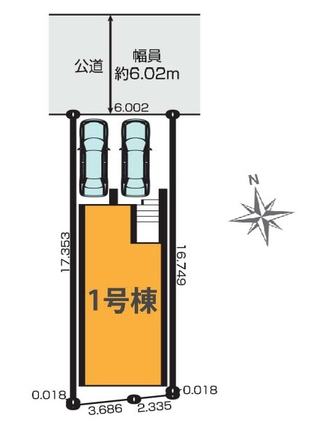 KIS名古屋市名東区香流1期　全1棟　新築戸建 １号棟の区画図