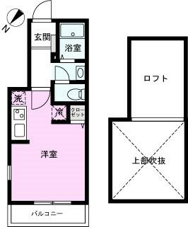 空間が有効活用できるロフト付き
