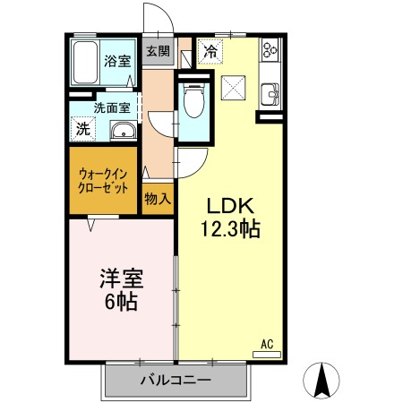リヴェール北御座 C棟の間取り