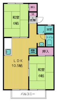 【間取り】 | セジュール石田Ⅱ