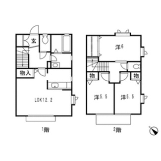【間取り】 | シャトレー武蔵野弐番舘