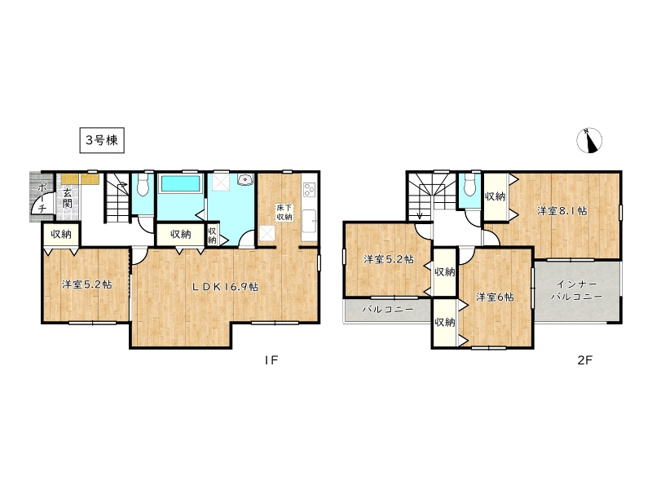 【間取り】 | 姫路市継7期／全3棟