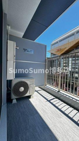 レジディア西新のバルコニー|広々としたバルコニーです