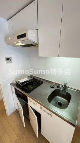 レジディア西新のキッチン|キッチンでお料理をお楽しみください