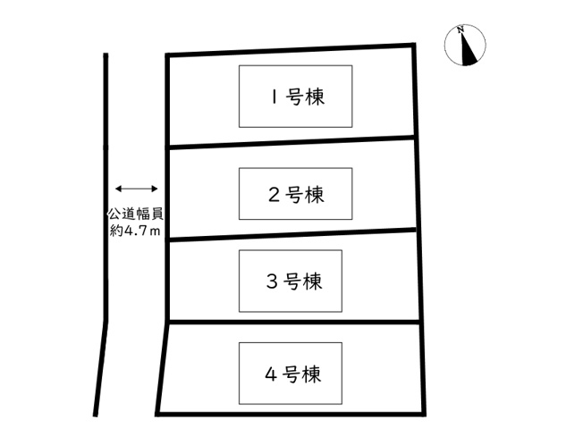 【区画図】 | 姫路市西庄第6／全4棟