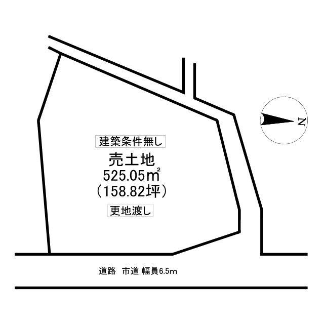 江野　売土地　158.82坪の土地図