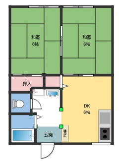 【間取り】 | 第5TGMハイツB棟