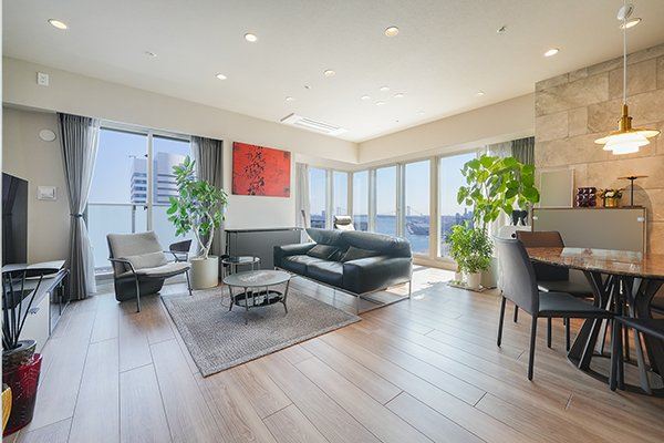 Ｂｒｉｌｌｉａ　Ｔｏｗｅｒ　浜離宮の居間・リビング|使いやすいリビングです