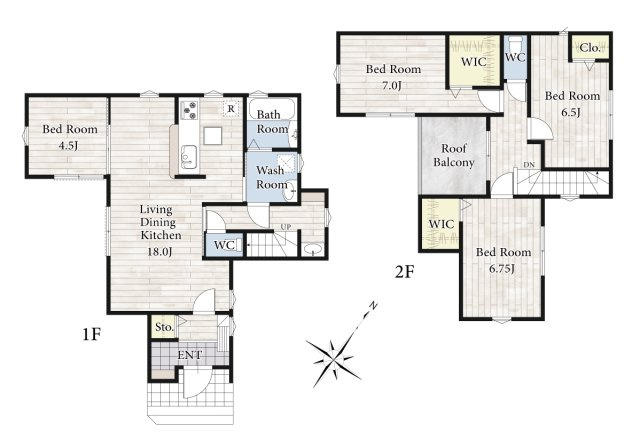 【間取り】 | 陽の光をたっぷりと浴びながら気持ち良く生活が出来ます。夢のマイホーム、夢ではなく実現出来ます！見学・ご相談等、お気軽にご連絡下さい。