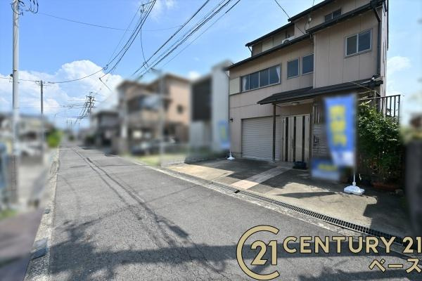 橿原市上品寺町　一戸建の前面道路含む現地写真|■現地撮影写真■道路と高低差の少ないフラットな敷地です！