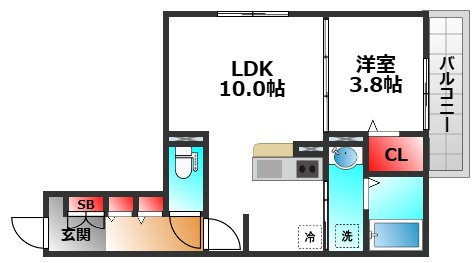 アヴェニール服部の間取り