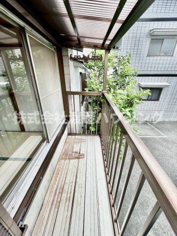 明美の里町テラスハウスのバルコニー