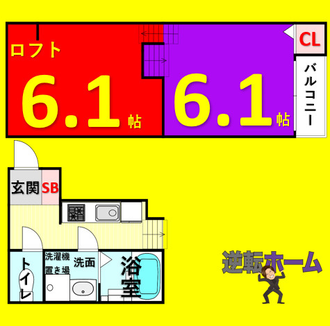 LUNA　FORZA神宮西の間取り